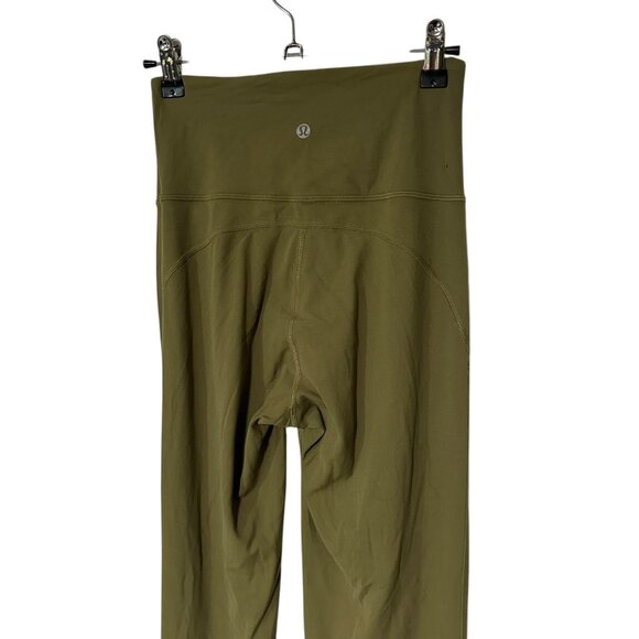 Lululemon Groove Super High Rise Flared Pant Leggings Nulu Bronze Green Size 4 - Picture 6 of 12